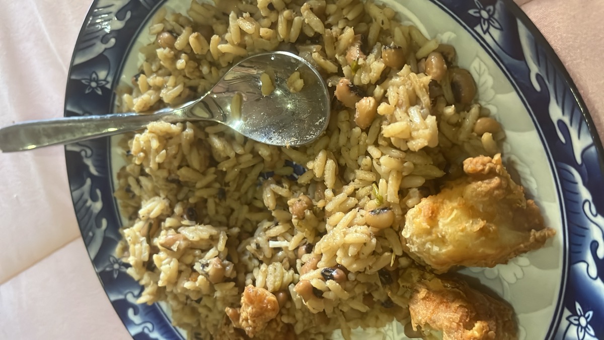 Cook-up rice with shrimp