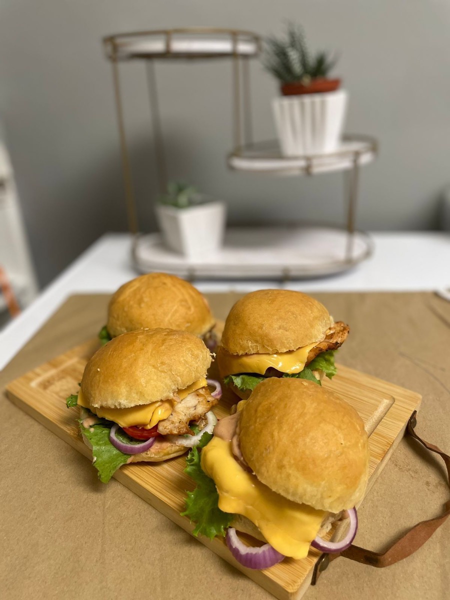 Homemade burgers