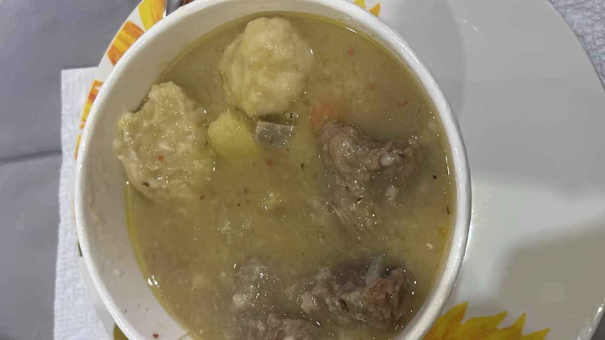 Soup with dumplings